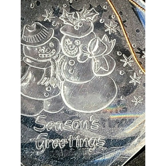 Duncan Hines Clear Acrylic Snowman CHRISTMAS ORNAMENT promotional advertising - Picture 2 of 5